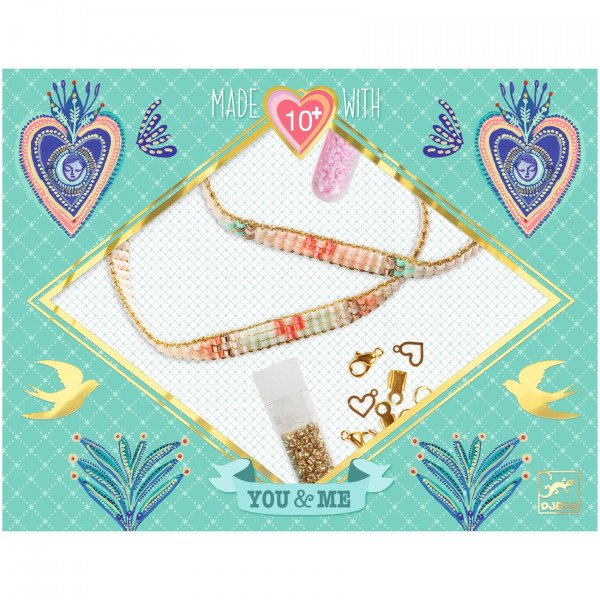 Djeco Miyuki and Hearts Loom Bracelet Craft Kit