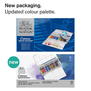 Cotman Watercolours Painting Plus Tube Set. Product code: 0390377 Barcode: 094376954401