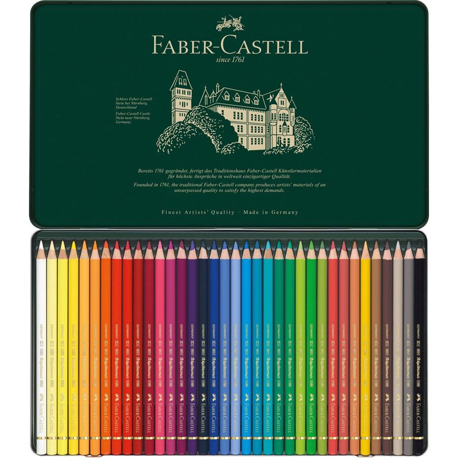 Faber-Castell Polychromo Colour Pencils (Tin of 36)