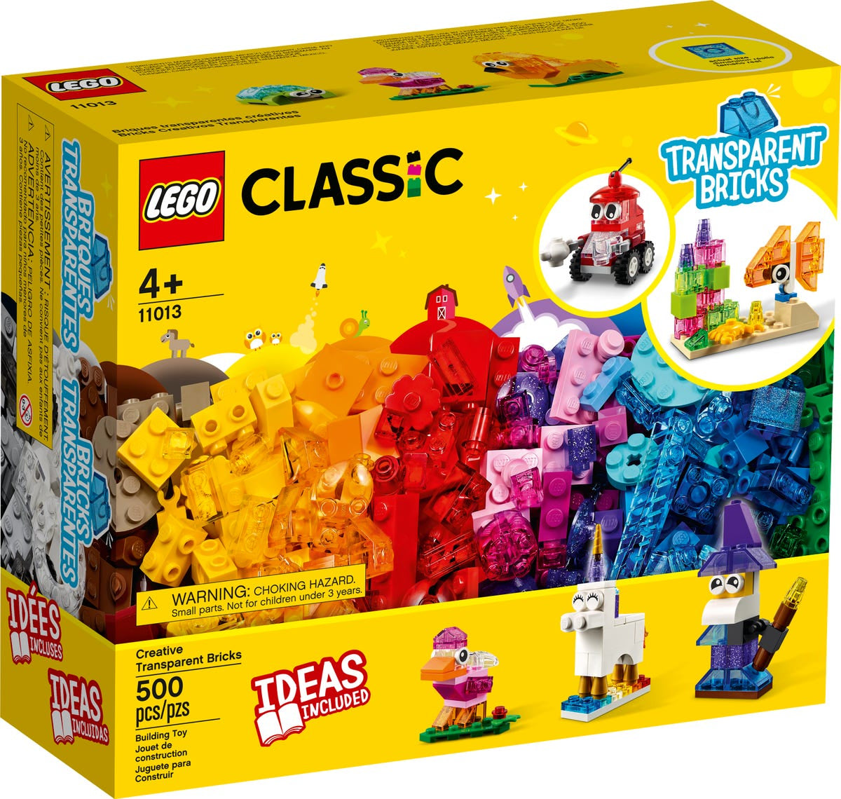 Lego Classic - Creative Transparent Bricks