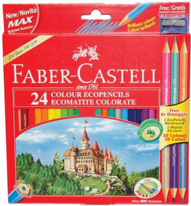 Redline 24 Full Length Colour Pencils &#38;amp; Sharpener
