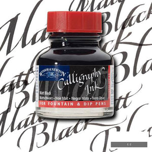 Winsor & Newton - Calligraphy Ink - 30ml Matt Black