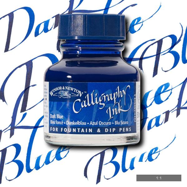 Winsor & Newton - Calligraphy Ink - 30ml Dark Blue
