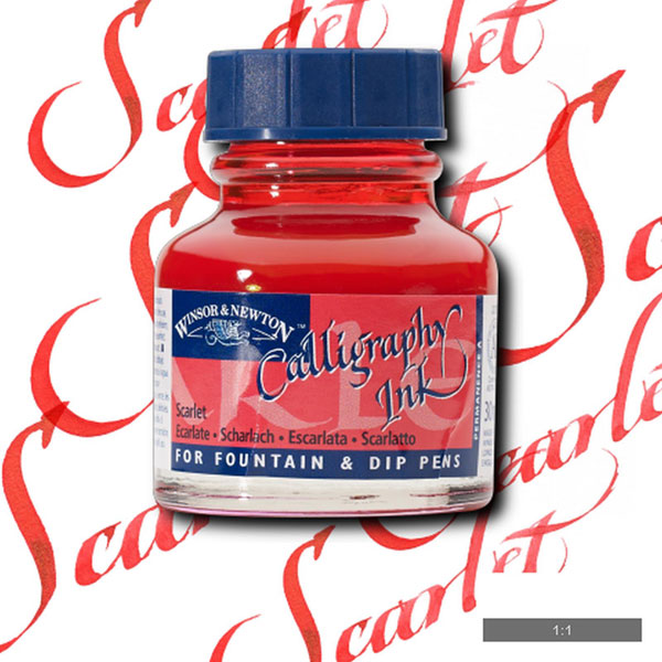 Winsor & Newton - Calligraphy Ink - 30ml Scarlet