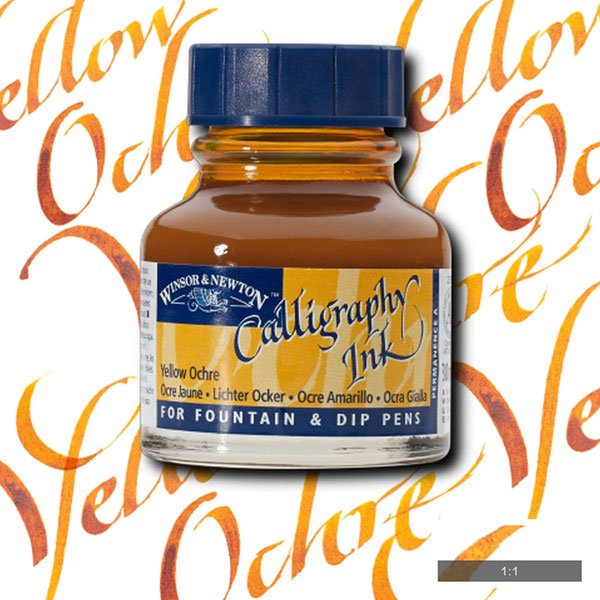 Winsor & Newton - Calligraphy Ink - 30ml Yellow Ochre