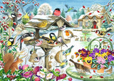 500pc Deluxe Winter Garden Birds