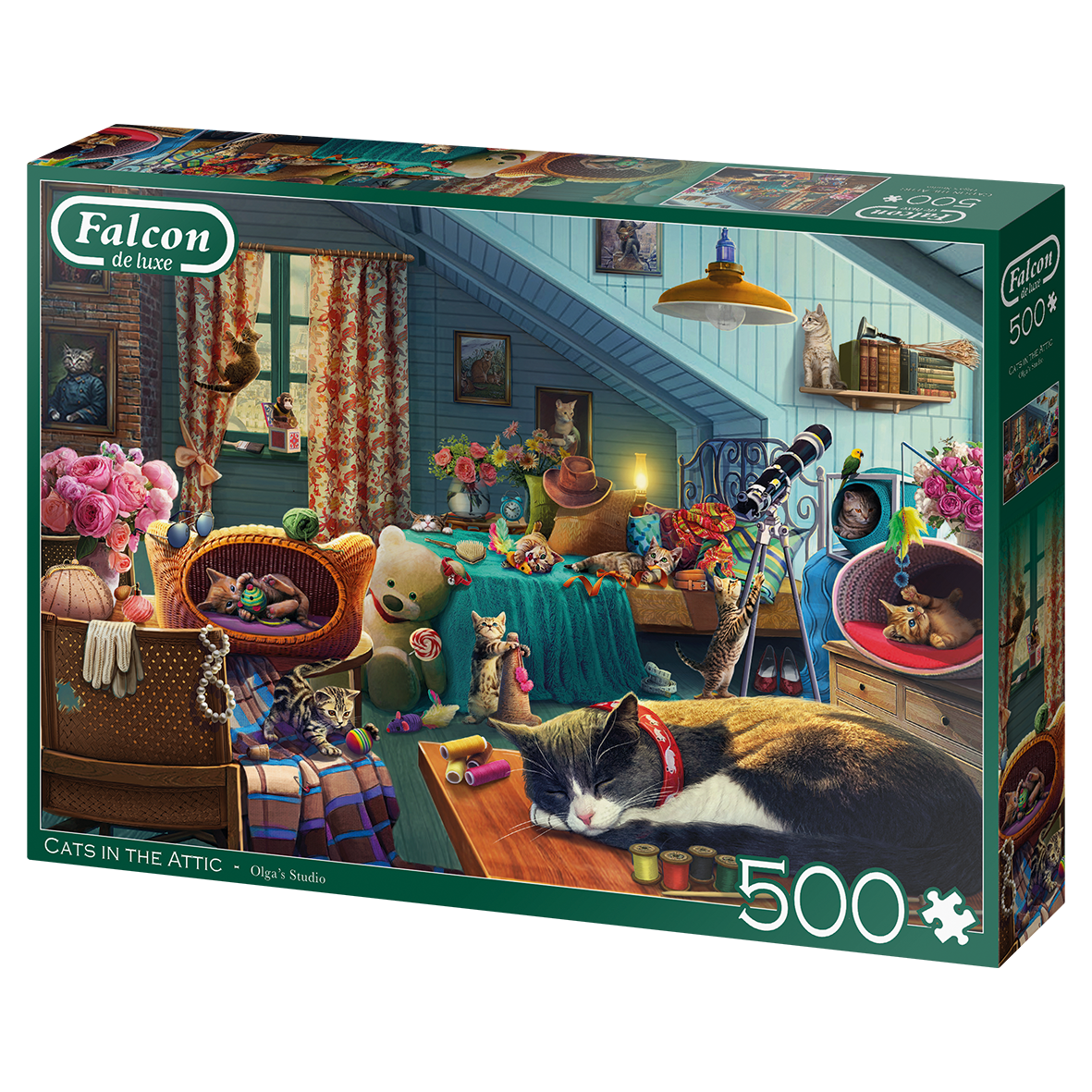500pc Deluxe Cats in the Attic