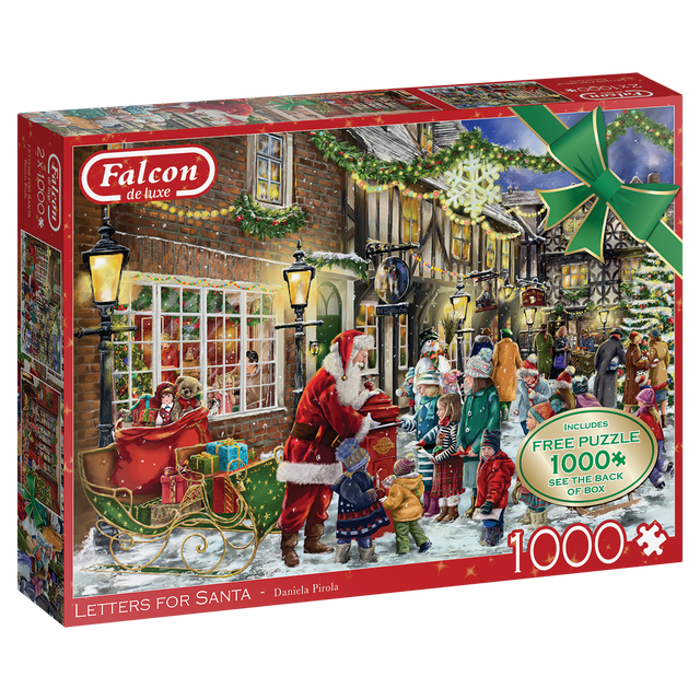 Falcon – Letters for Santa (2×1000 pieces, 1 puzzle for free)