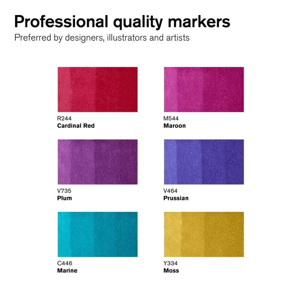 Winsor & Newton Promarker Brush 6 Rich Tones