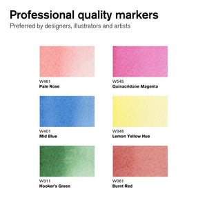 Winsor & Newton Promarker Watercolour 6 Set -Floral Tones