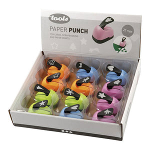 Paper Punches size 25 mm 12 assorted