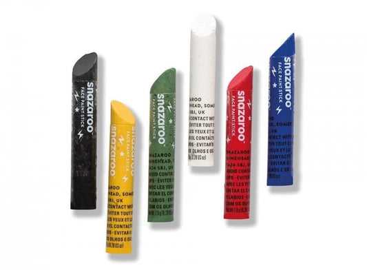 Snazaroo Rainbow Face Paint Sticks - Set of 6