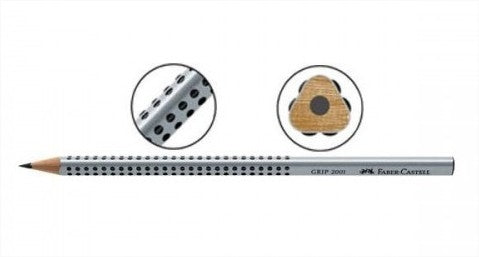 Faber Grip 2001 Pencil Single Silver