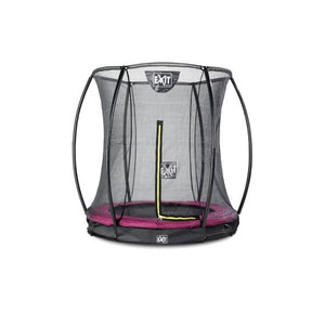EXIT Silhouette ground trampoline ø183cm with safety net - pink