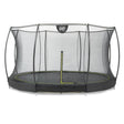 EXIT Silhouette ground trampoline 14ft with safety net - black