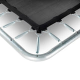 EXIT Silhouette ground trampoline 153x214cm with safety net - black