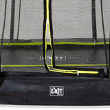EXIT Silhouette ground trampoline 153x214cm with safety net - black