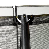 EXIT Silhouette ground trampoline 153x214cm with safety net - black