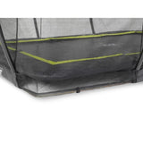 EXIT Silhouette ground trampoline 214x305cm with safety net - black