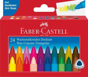 Triangular Wax Crayons Box Of 24