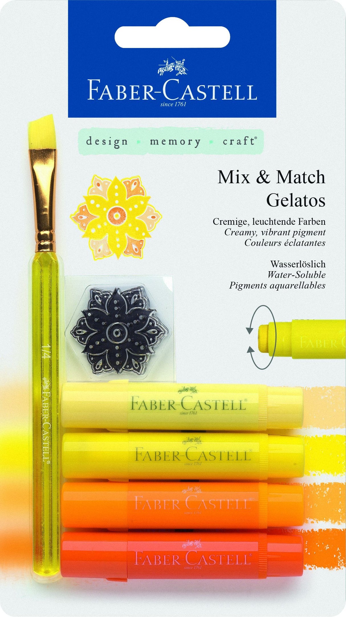 GELATOS CRAYON 4PK- YELLOW