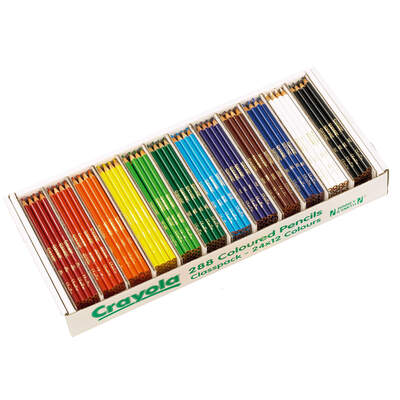 Crayola Colouring Pencils 288 Class Pack Assorted