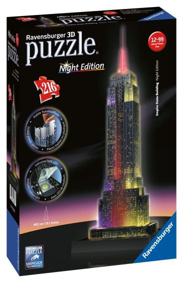 Empire State Building Night Edition 216 Piece 3D