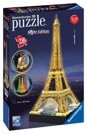 Eiffel Tower Night Edition 3D Puzzle® 216 Piece