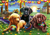 Puppy Picnic 100 Piece XXL Jigsaw Puzzle