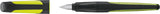 Ergonomic School Fountain Pen - STABILO EASYbuddy - A Nib - Black/Lime