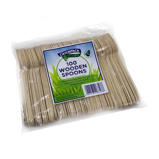 Natural Birchwood Spoons Pk100 10569