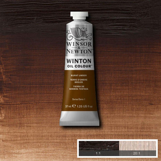 Winton Oil Colour Burnt Umber 37ml