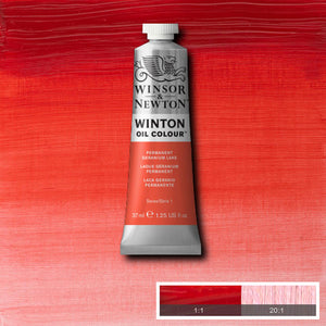 Winton Oil Colour Permanent Geranium Lake 37ml