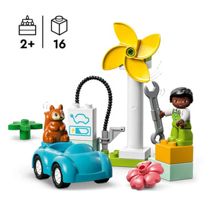 Lego Wind Turbine And Electric Car
