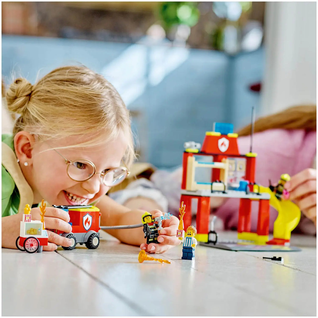 Lego Fire Station And Fire Truck