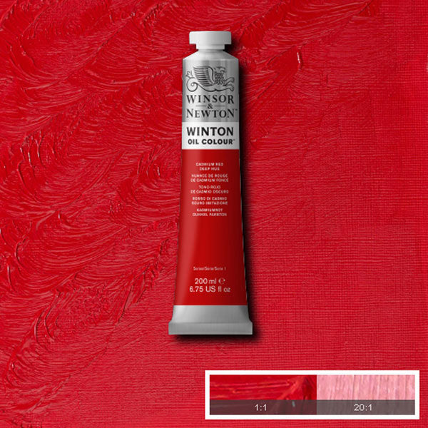 Winton Oil Colour Cadmium Red Deep Hue 200ml