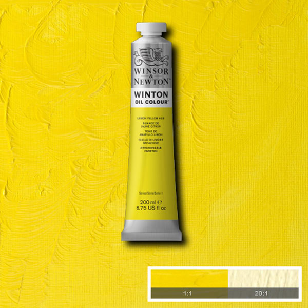 Winton Oil Colour Lemon Yellow Hue 200ml
