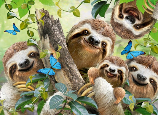 Sloth Selfie 500 Piece Jigsaw Puzzle