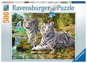 White Tigers 500 Piece Jigsaw Puzzle
