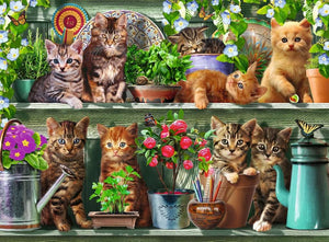 Cats On The Shelf 500 Piece Jigsaw Puzzle
