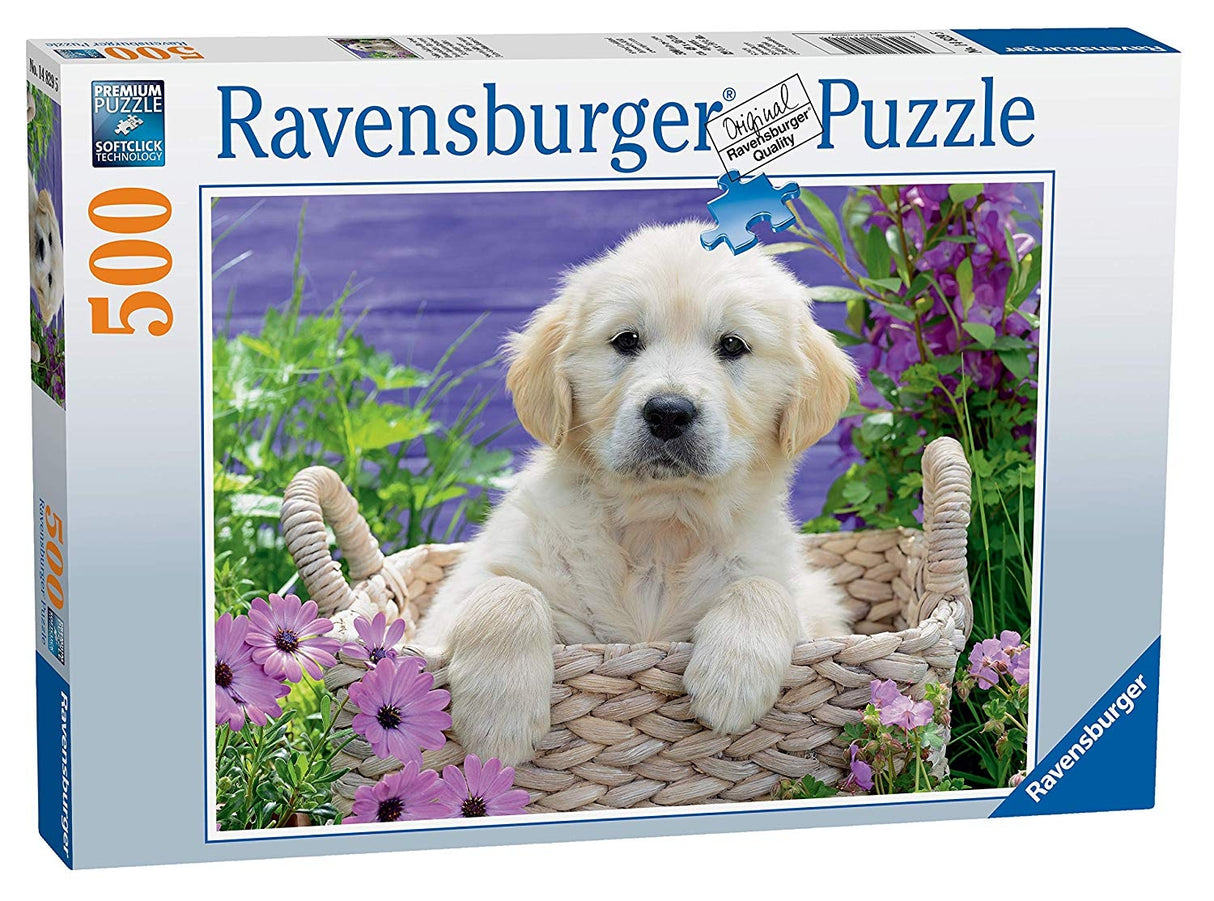 Sweet Golden Retriever, 500 Piece Jigsaw Puzzle