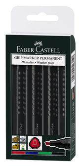 GRIP MARKER PERM. MARKERS PK.4