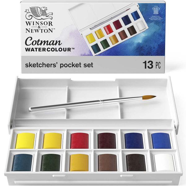 Cotman Watercolours Sketchers' Pocket Box Product code: 0390640 Barcode: 5012572005784
