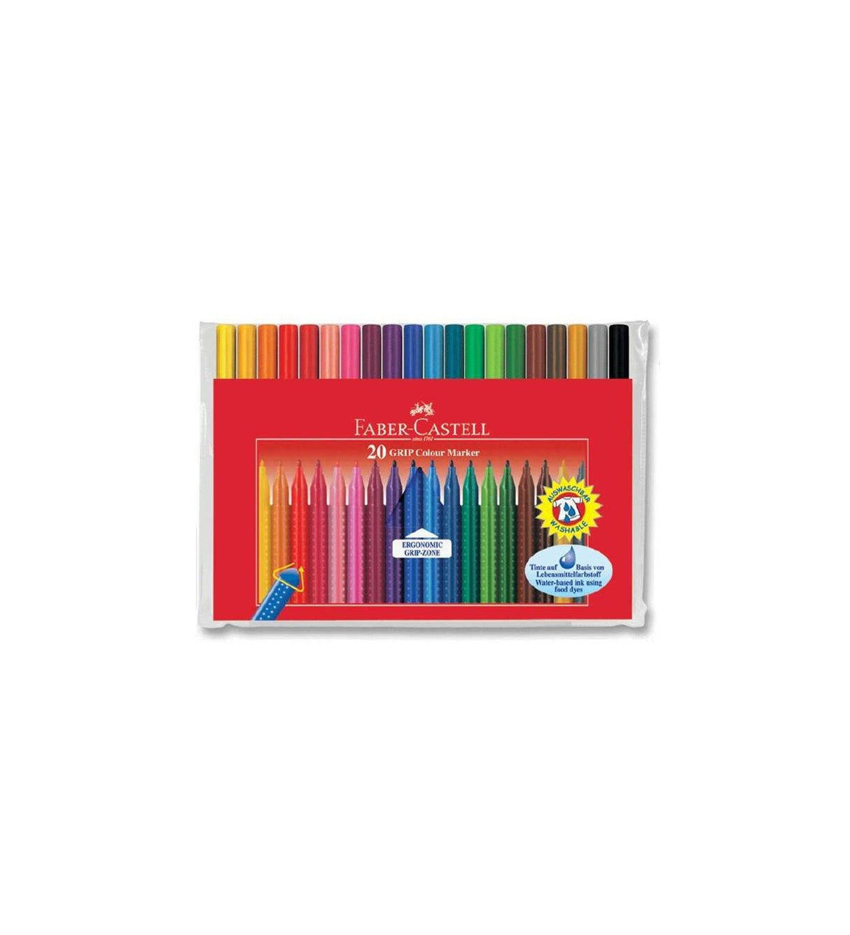 Redline Fibre Tip Grip Markers Pack Of 20