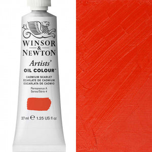 Winsor and Newton 37ml Cadmium Scarlet - Artists' Oil