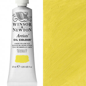 Winsor and Newton 37ml Lemon Yellow - Artists' Oil