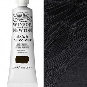 Winsor and Newton 37ml Lamp Black - Artists' Oil