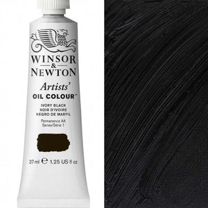 Winsor and Newton 37ml Ivory Black - Artists' Oil