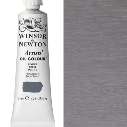 Winsor and Newton 37ml Pewter - Artists' Oil