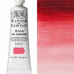 Winsor and Newton 37ml Rose Madder Genuine - Artists' Oil